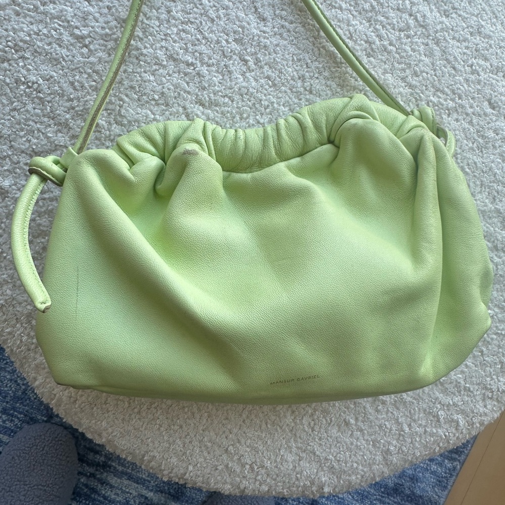 Mansur Gavriel mini cloud clutch - mint